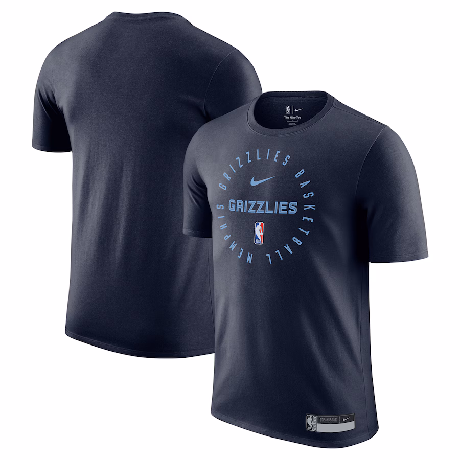 Men's Memphis Grizzlies Nike Navy 2024/25 Legend On-Court Practice Performance T-Shirt - Jersey