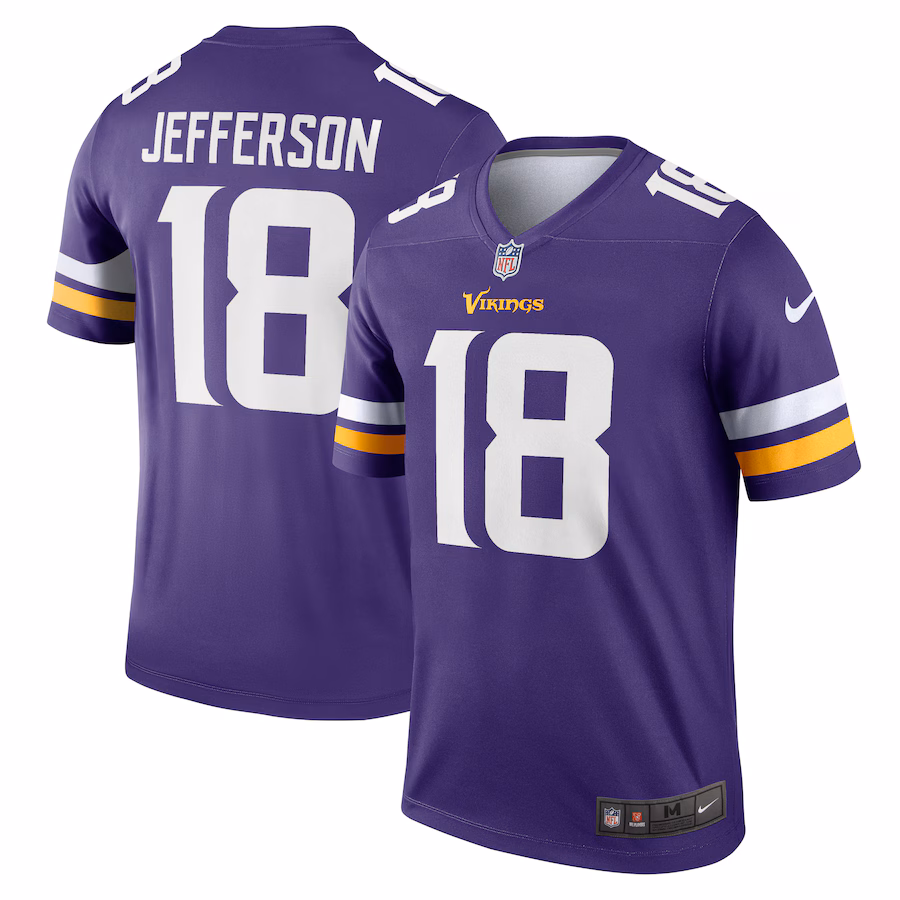 Men's Minnesota Vikings Justin Jefferson Nike Purple Alternate Legend Jersey - Jersey