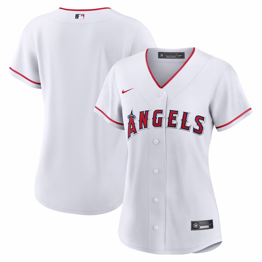 Women's Los Angeles Angels Nike White Home Blank Replica Jersey - Jersey