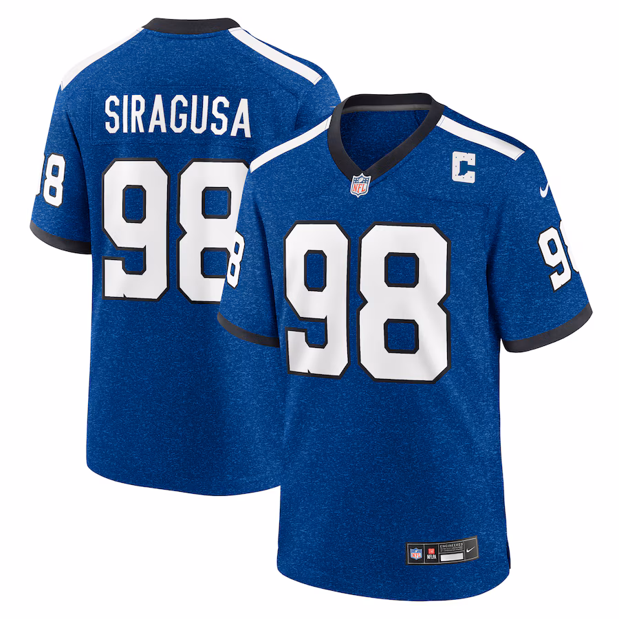 Men's Indianapolis Colts Tony Siragusa Nike Royal Indiana Nights Alternate Game Jersey - Jersey