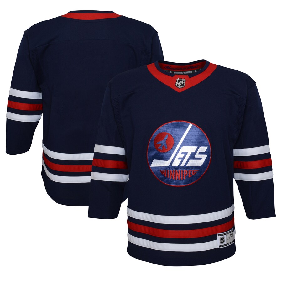 Youth Winnipeg Jets Navy 2021/22 Alternate Premier Jersey - Jersey