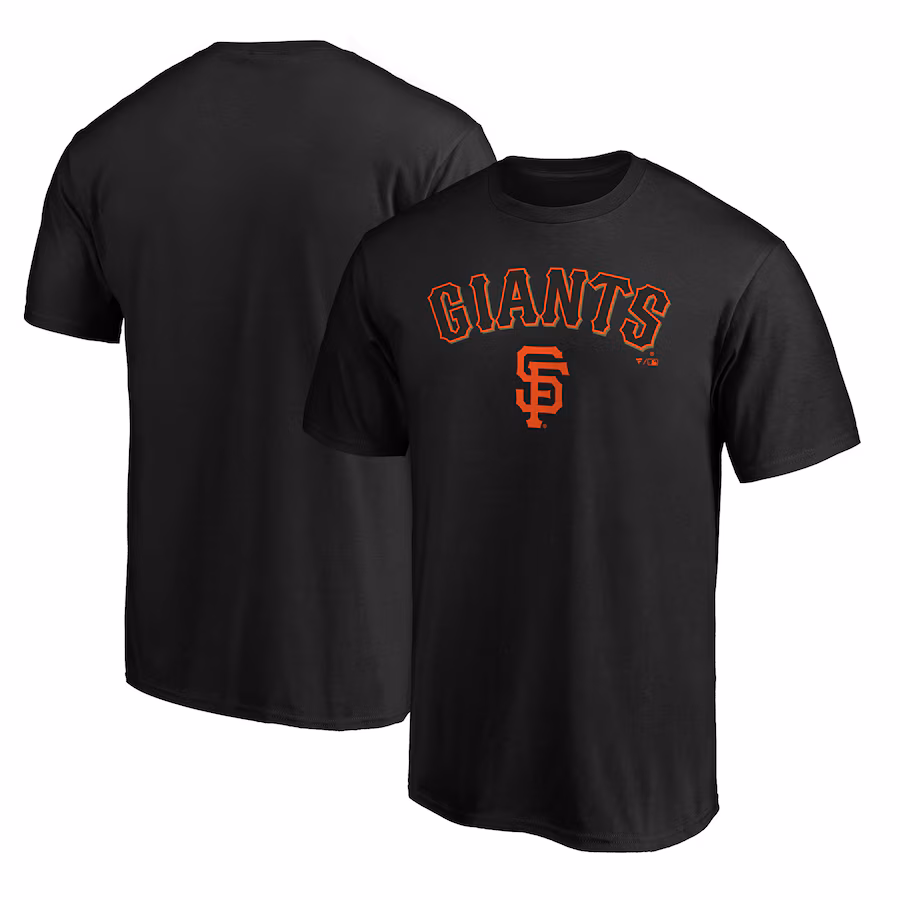 Men's San Francisco Giants Black Team Lock Up Wordmark T-Shirt - Jersey