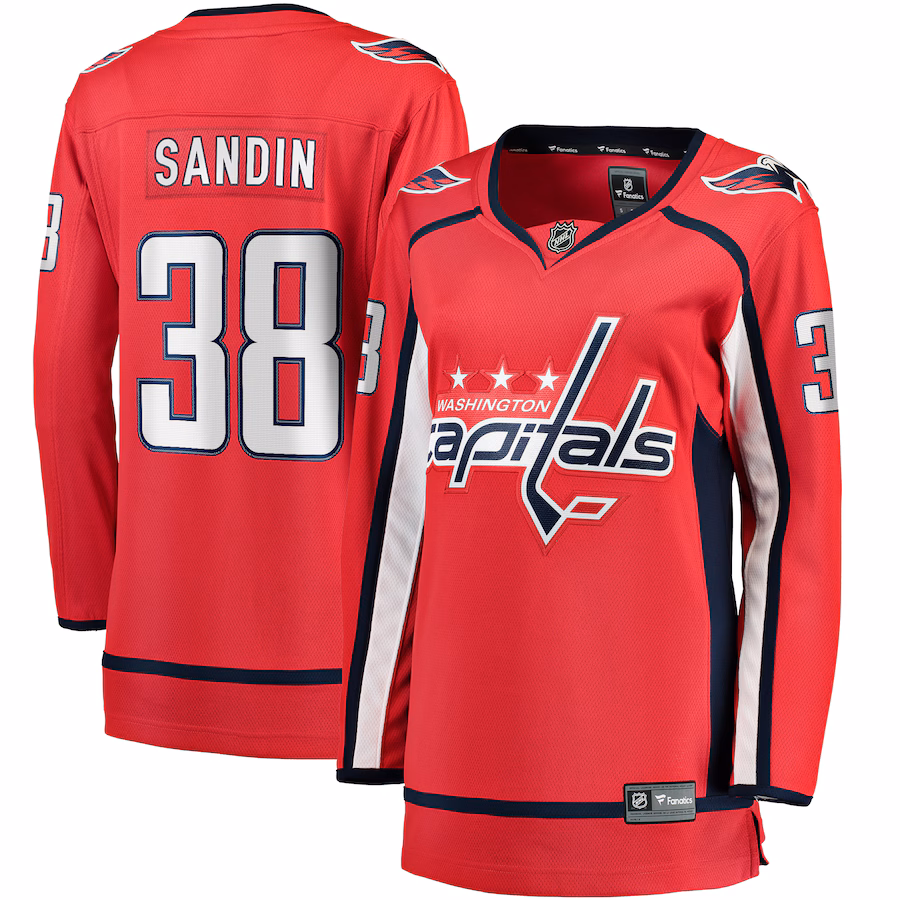 Women's Washington Capitals Rasmus Sandin Fanatics Red Home Breakaway Jersey - Jersey
