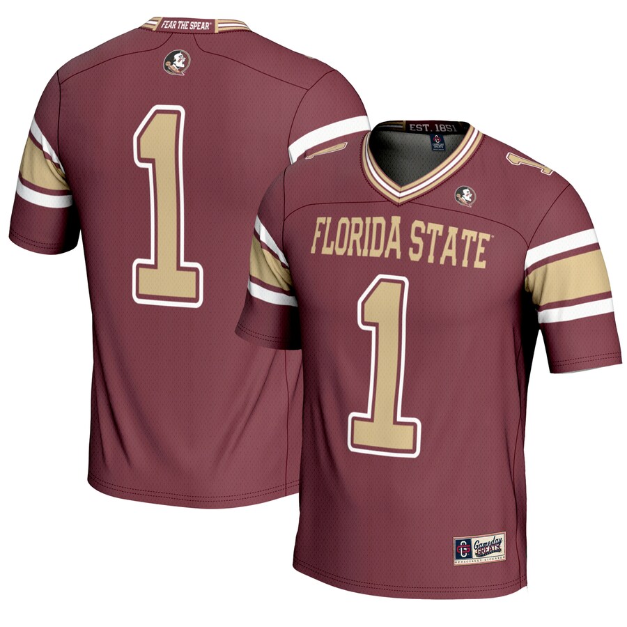 Youth GameDay Greats #1 Garnet Florida State Seminoles Endzone Football Jersey - Jersey