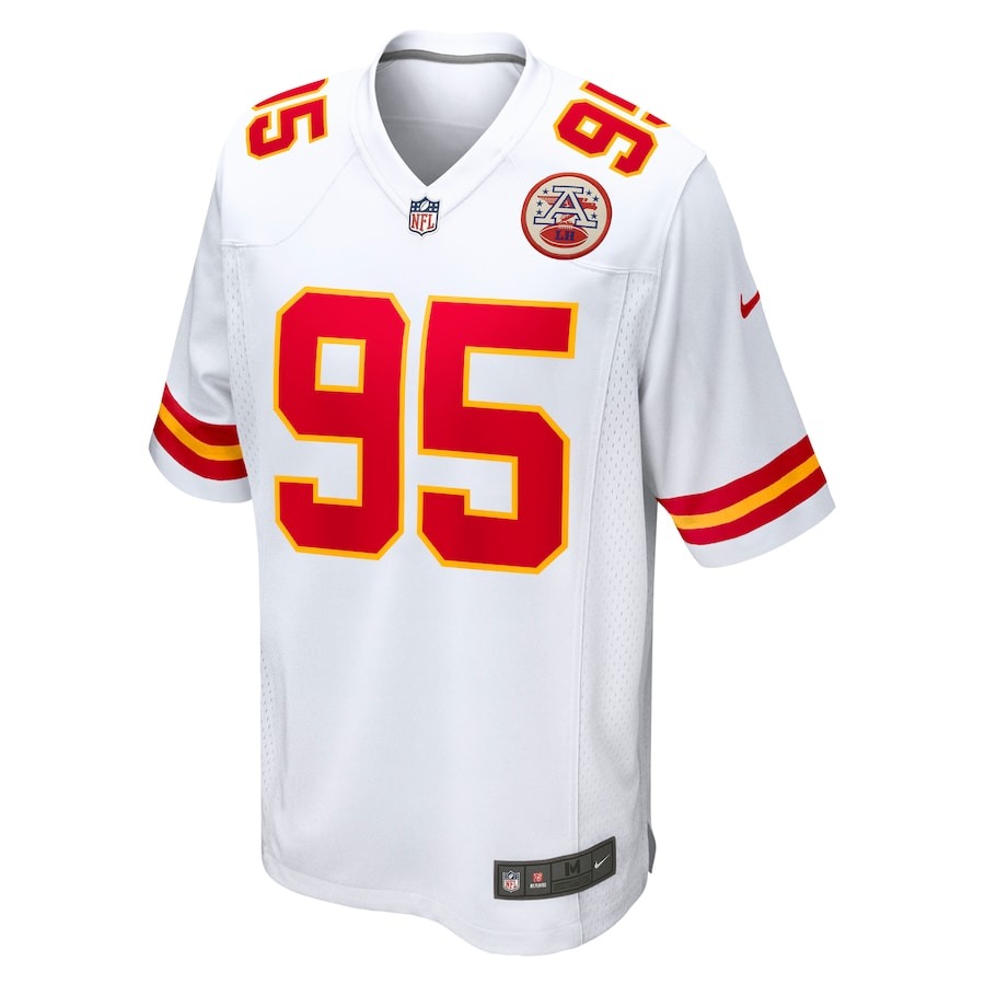 Men's Kansas City Chiefs Chris Jones Nike White  Game Jersey - Jersey