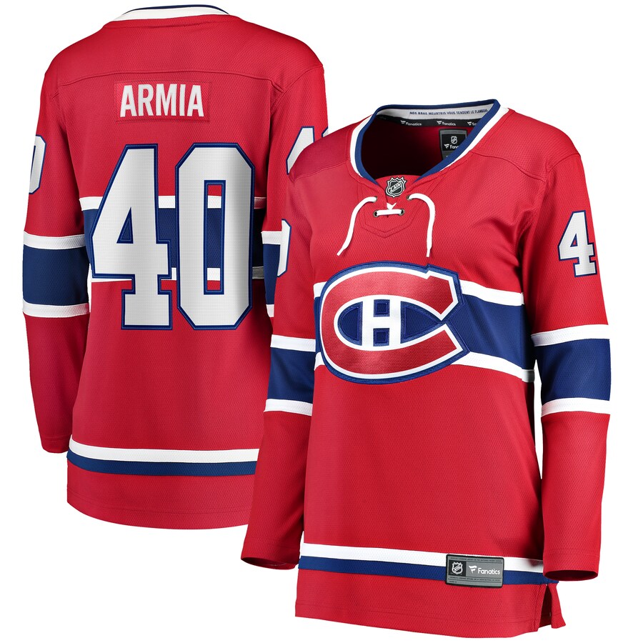 Women's Montreal Canadiens Joel Armia Fanatics Branded Red Home Breakaway Player Jersey - Jersey