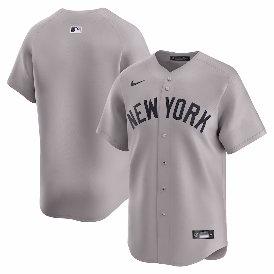 Men's New York Yankees  Nike Gray Away Limited Jersey - Jersey