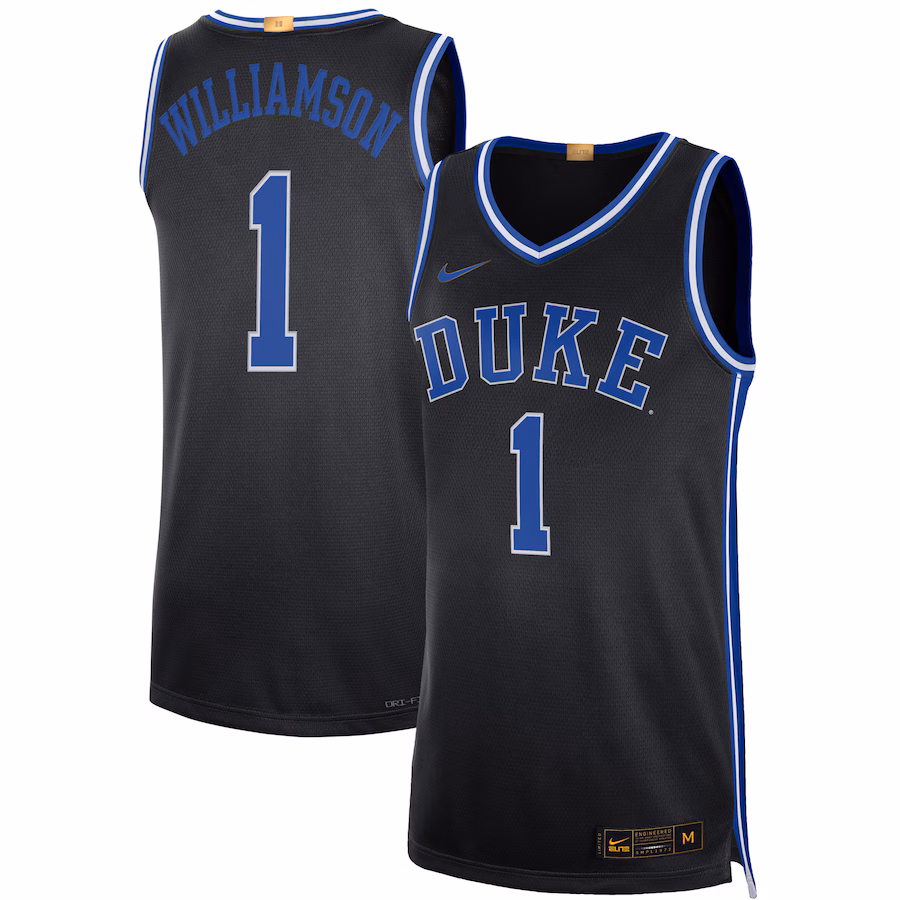 Men's Nike Zion Williamson Black Duke Blue Devils Alumni Player Limited Basketball Jersey - Jersey