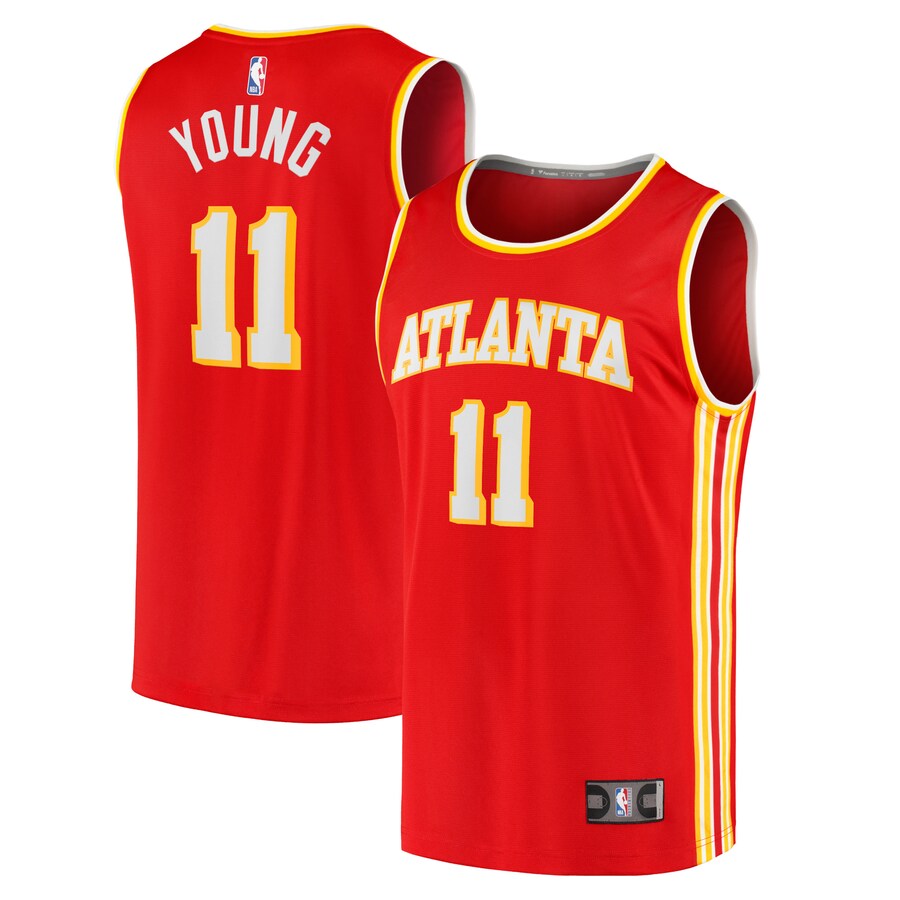Men's Atlanta Hawks Trae Young Fanatics Red Fast Break Player Jersey - Icon Edition - Jersey
