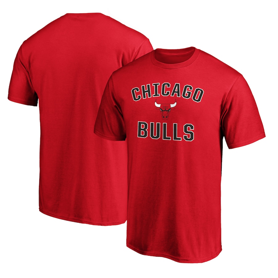 Men's Chicago Bulls  Red Victory Arch T-Shirt - Jersey