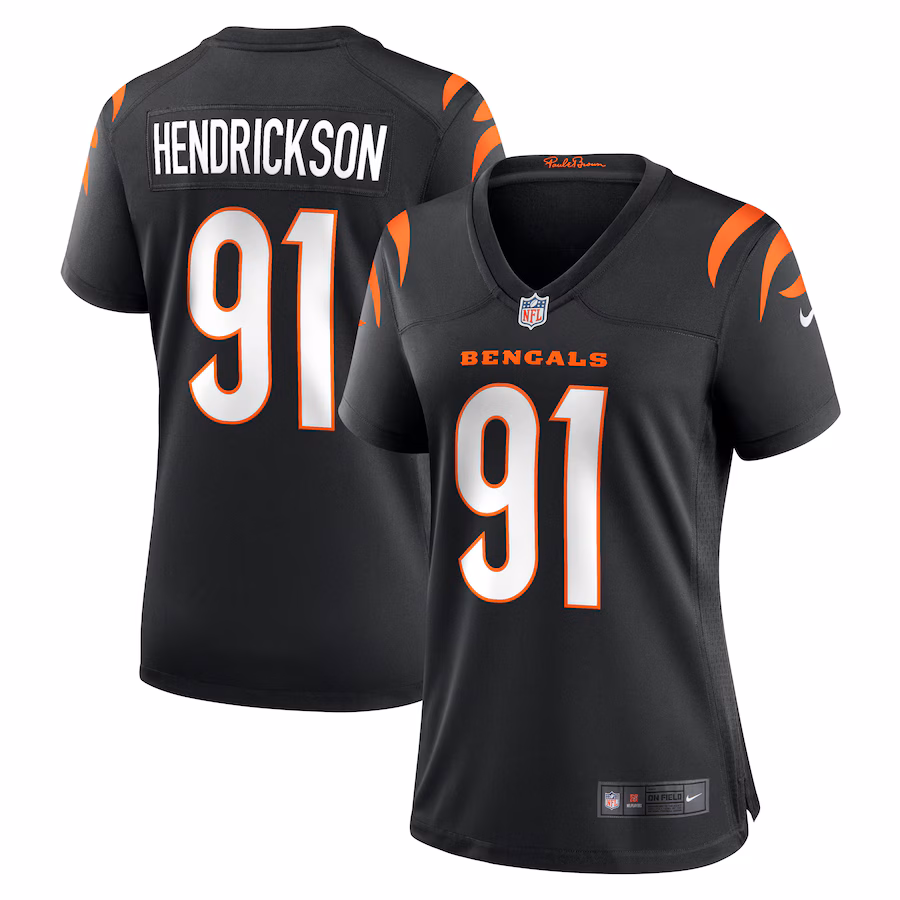 Women's Cincinnati Bengals Trey Hendrickson Nike Black Game Jersey - Jersey