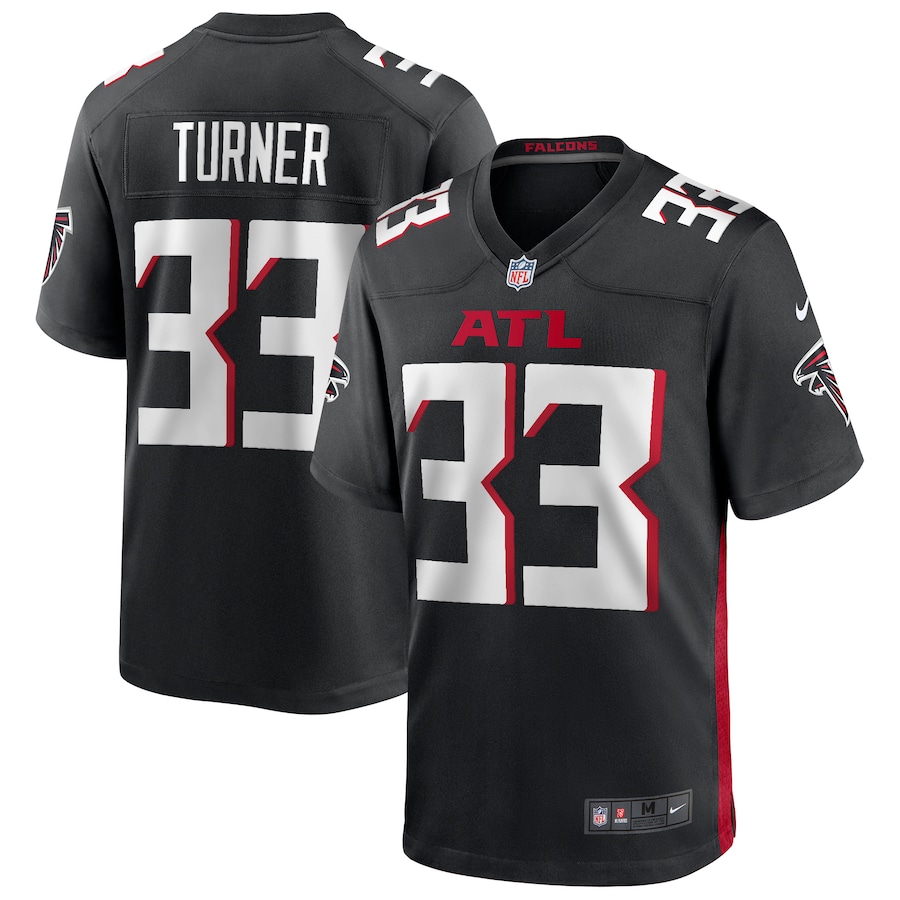 Men's Atlanta Falcons Michael Turner Nike Black Game Retired Player Jersey - Jersey