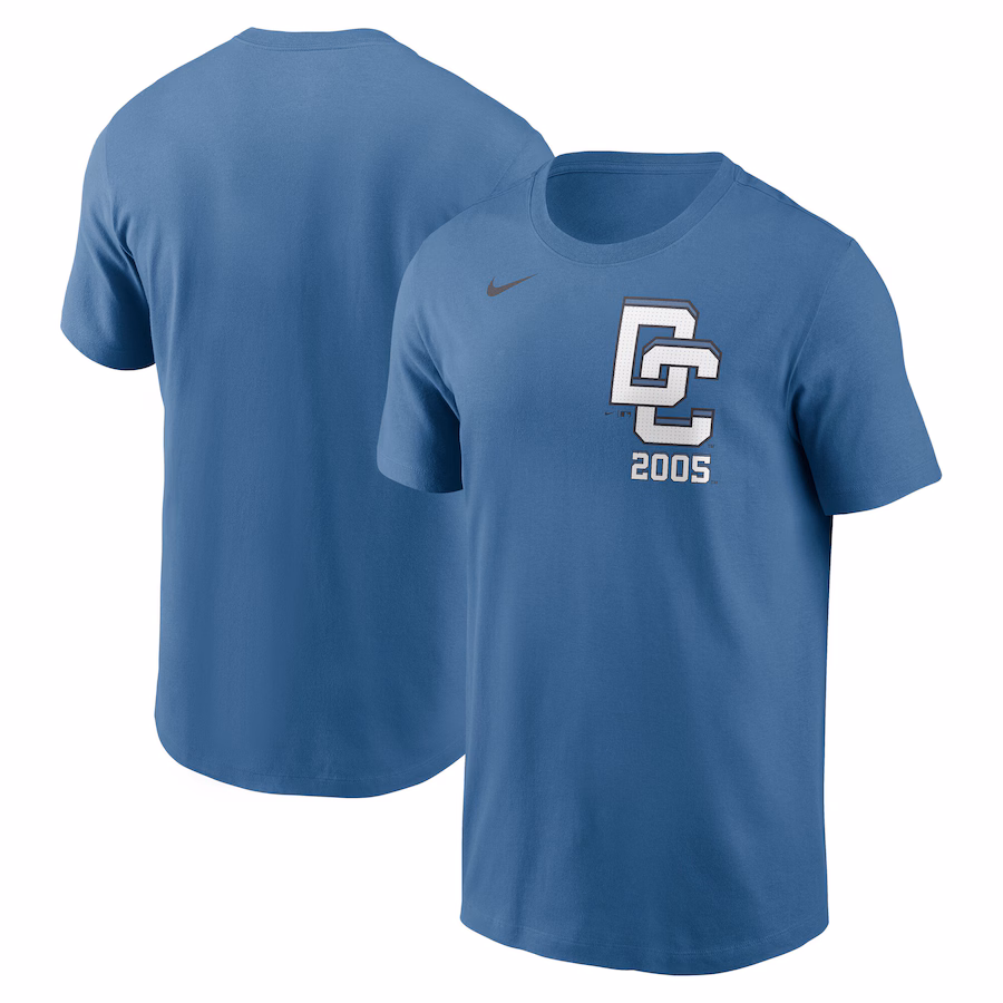 Men's Washington Nationals Nike Blue 2025 City Connect Wordmark T-Shirt - Jersey