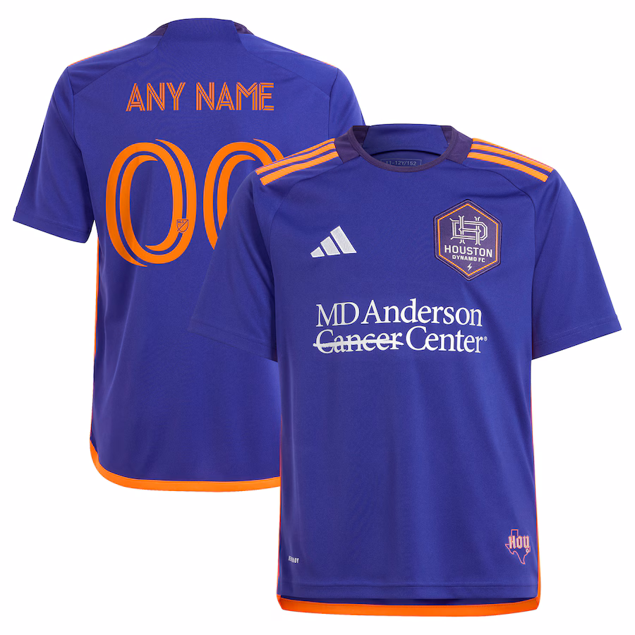 Youth Houston Dynamo FC  adidas Purple 2024 Still Holdin' Replica Custom Jersey - Jersey