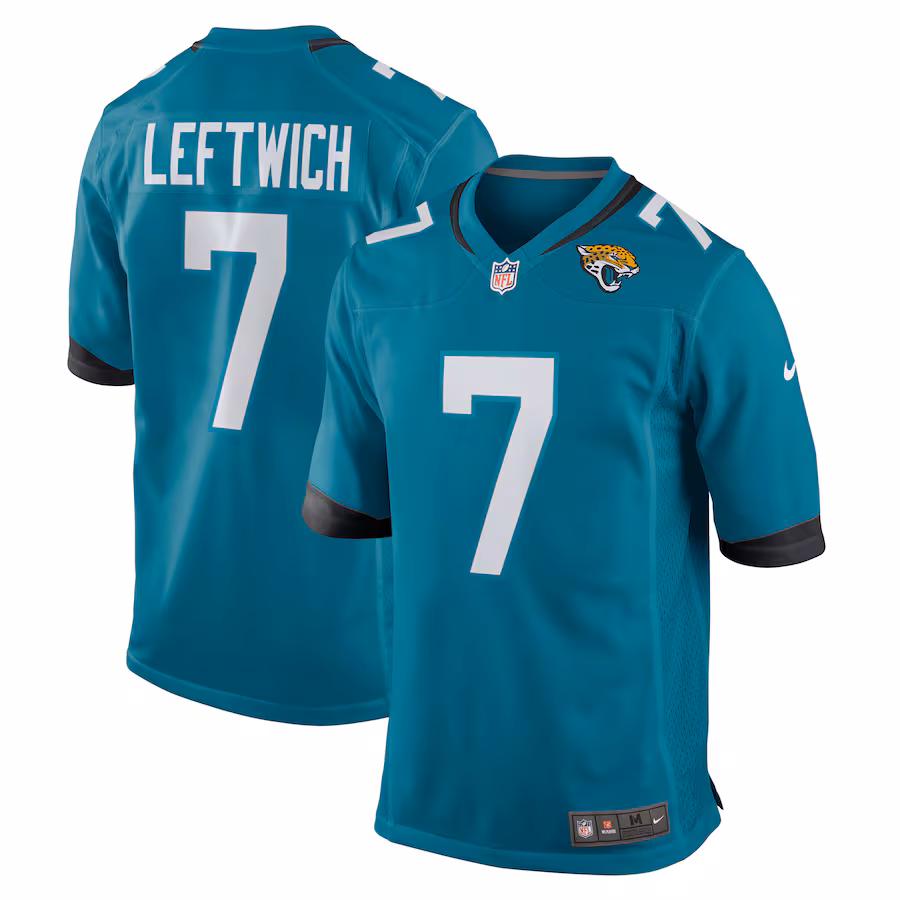 Men's Jacksonville Jaguars Byron Leftwich Nike Teal Retired Player Game Jersey - Jersey