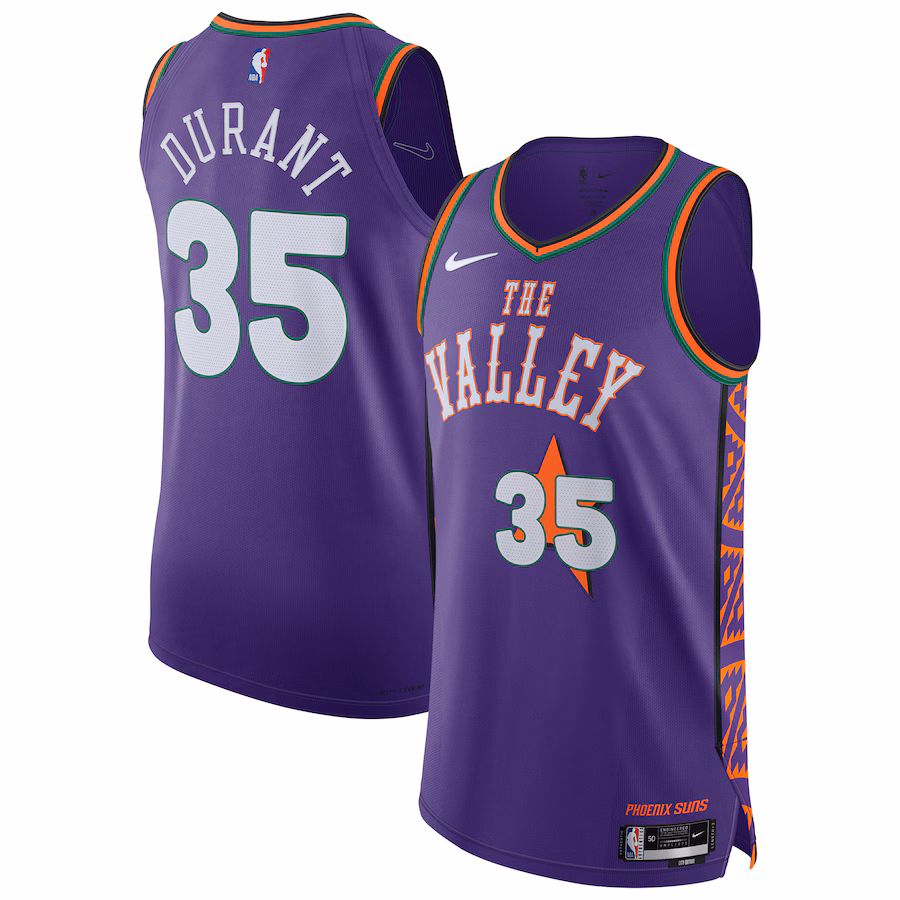 Men's Phoenix Suns Kevin Durant Nike Purple 2024/25 Authentic Player Jersey - City Edition - Jersey