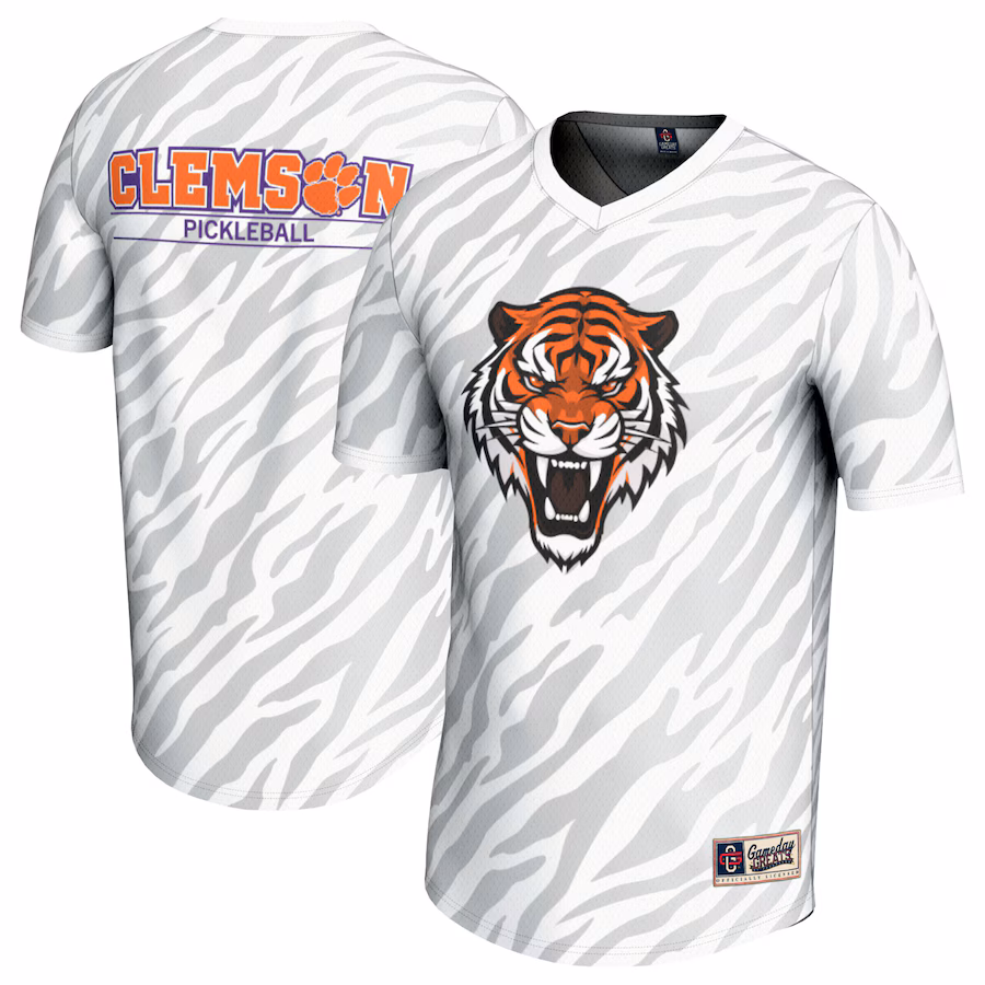Unisex GameDay Greats  White Clemson Tigers Lightweight Pickleball Jersey - Jersey