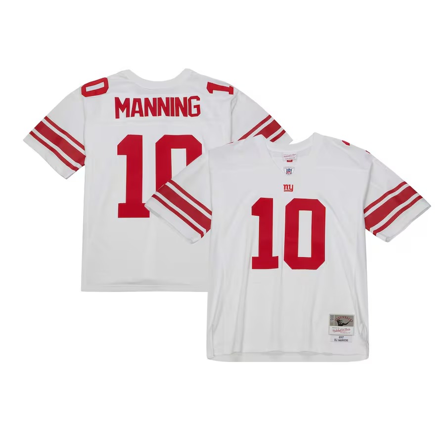 Men's New York Giants Eli Manning Mitchell & Ness White Legacy Replica Jersey - Jersey