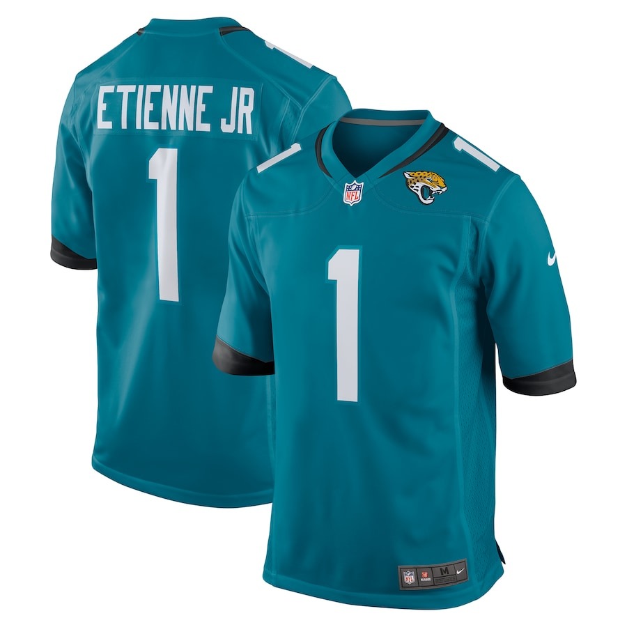 Men's Jacksonville Jaguars Travis Etienne Nike Teal Game Jersey - Jersey