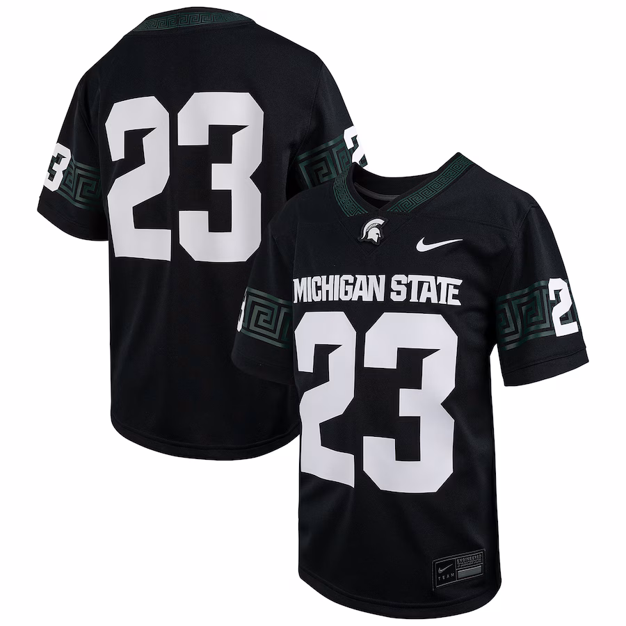 # Michigan State Spartans Nike Youth Alternate Football Game Jersey - Black - Jersey