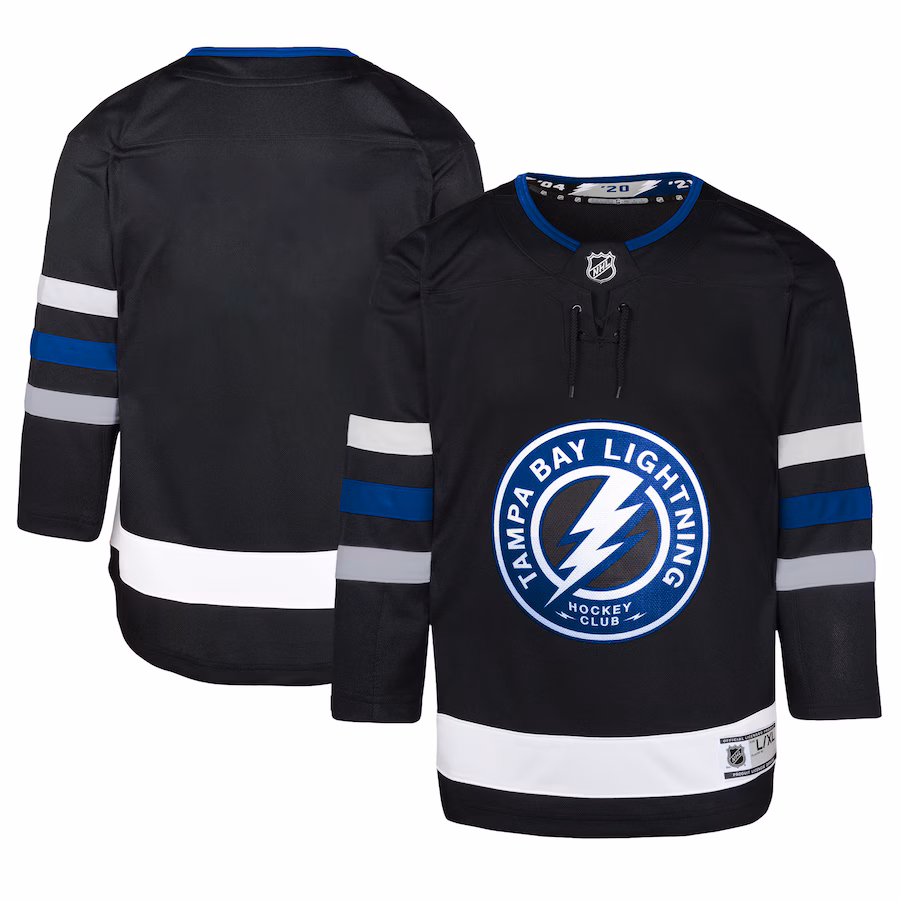 Youth Tampa Bay Lightning Outerstuff Black Alternate Premier Jersey - Jersey