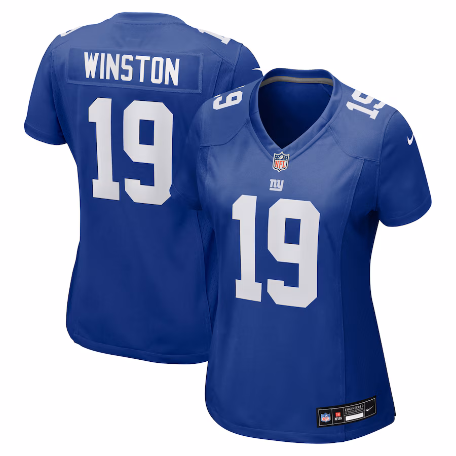 Women's New York Giants Jameis Winston Nike Royal Team Game Jersey - Jersey