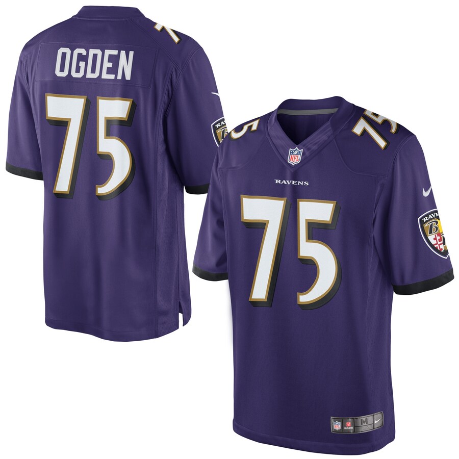 Mens Nike Jonathan Ogden Purple Baltimore Ravens Retired Player Limited Jersey - Jersey