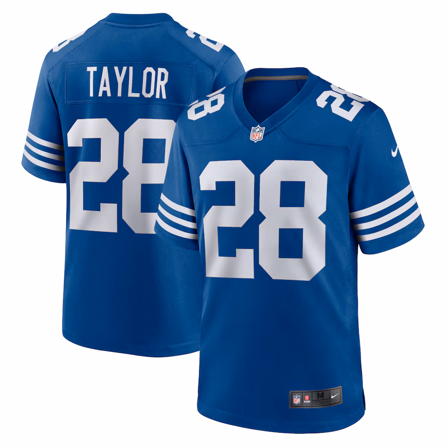 Men's Indianapolis Colts Jonathan Taylor Nike Royal Alternate Game Jersey - Jersey