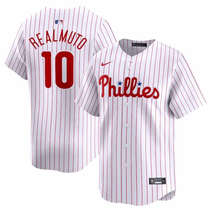 Men's Philadelphia Phillies J.T. Realmuto Nike White Home Limited Player Jersey - Jersey