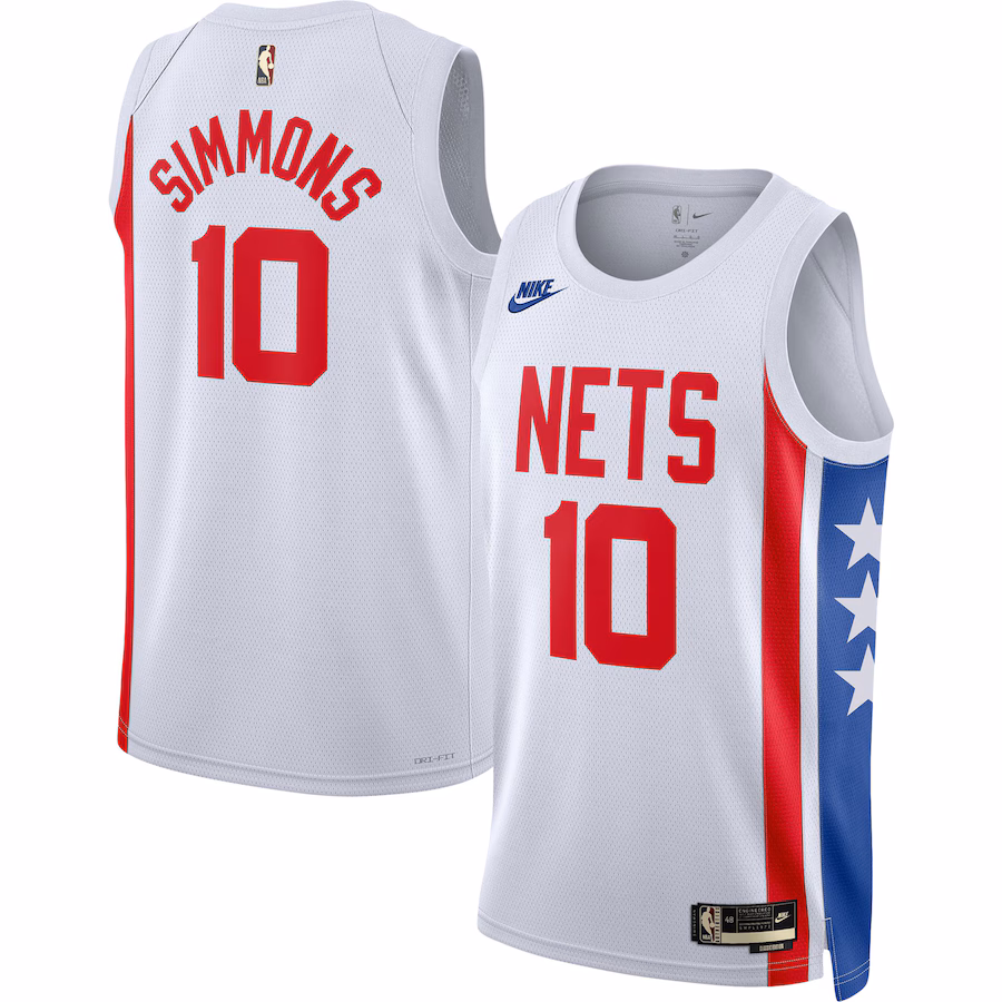 Men's Brooklyn Nets Ben Simmons Nike White Swingman Jersey - Classic Edition - Jersey
