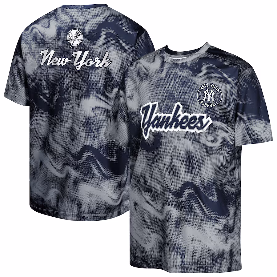 Youth New York Yankees Navy/Gray Pinch Hitter T-Shirt - Jersey