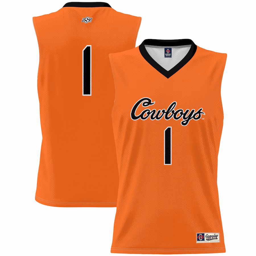Youth GameDay Greats #1 Orange Oklahoma State Cowboys Lightweight Basketball Jersey - Jersey