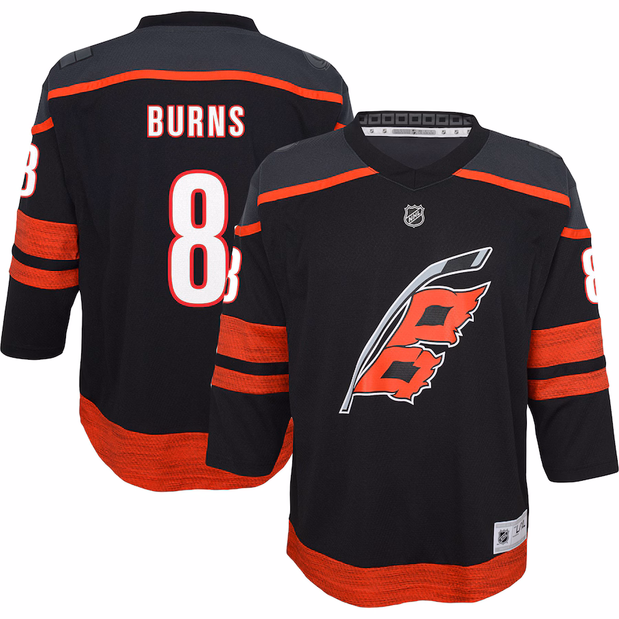 Youth Carolina Hurricanes Brent Burns Black Home Replica Player Jersey - Jersey