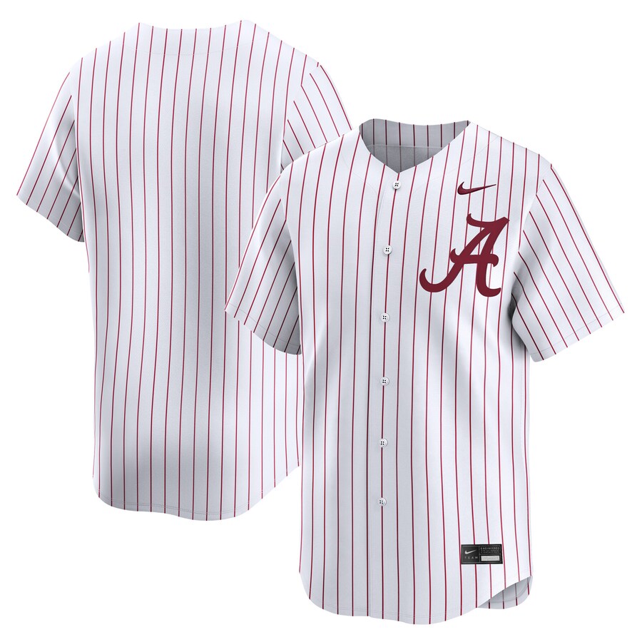 Men's Nike White Alabama Crimson Tide College Limited Baseball Jersey - Jersey