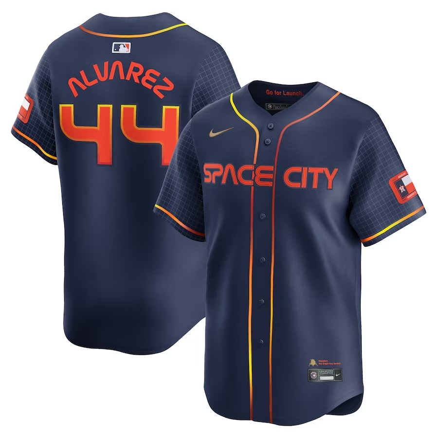 Men's Houston Astros Yordan Alvarez Nike Navy City Connect Limited Player Jersey - Jersey