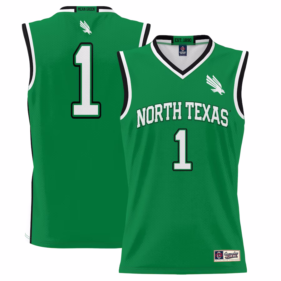#1  North Texas Mean Green GameDay Greats  Lightweight Basketball Jersey - Kelly Green - Jersey