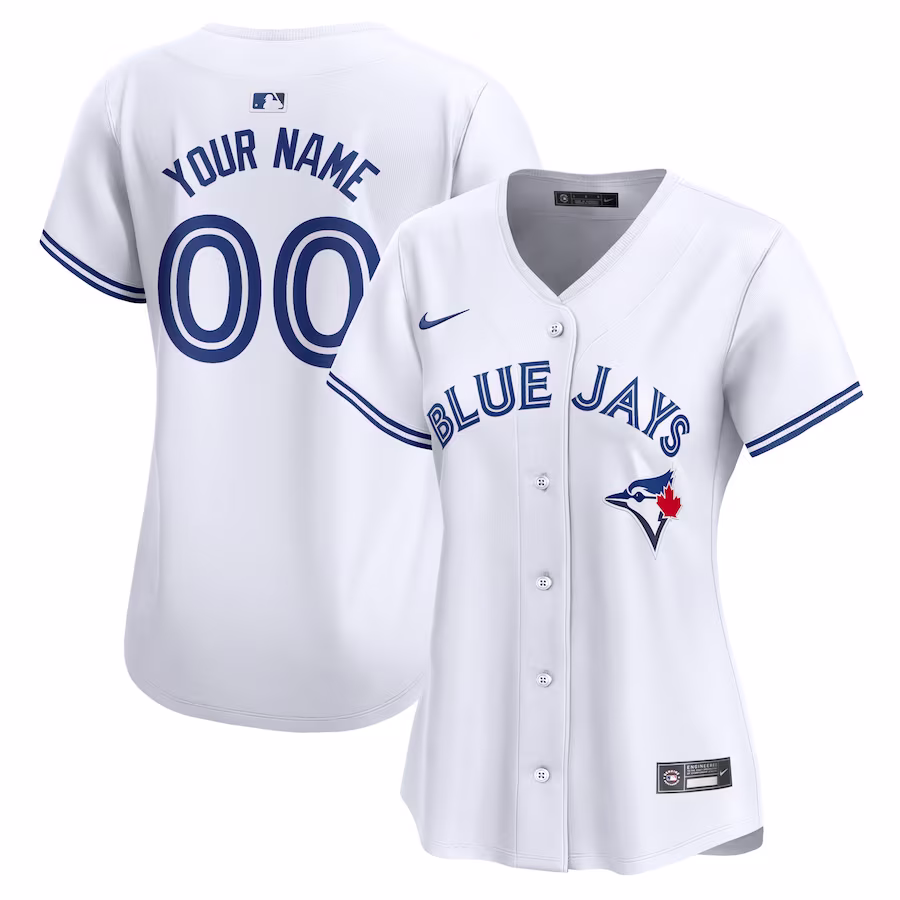 Women's Toronto Blue Jays Nike White Home Limited Custom Jersey - Jersey