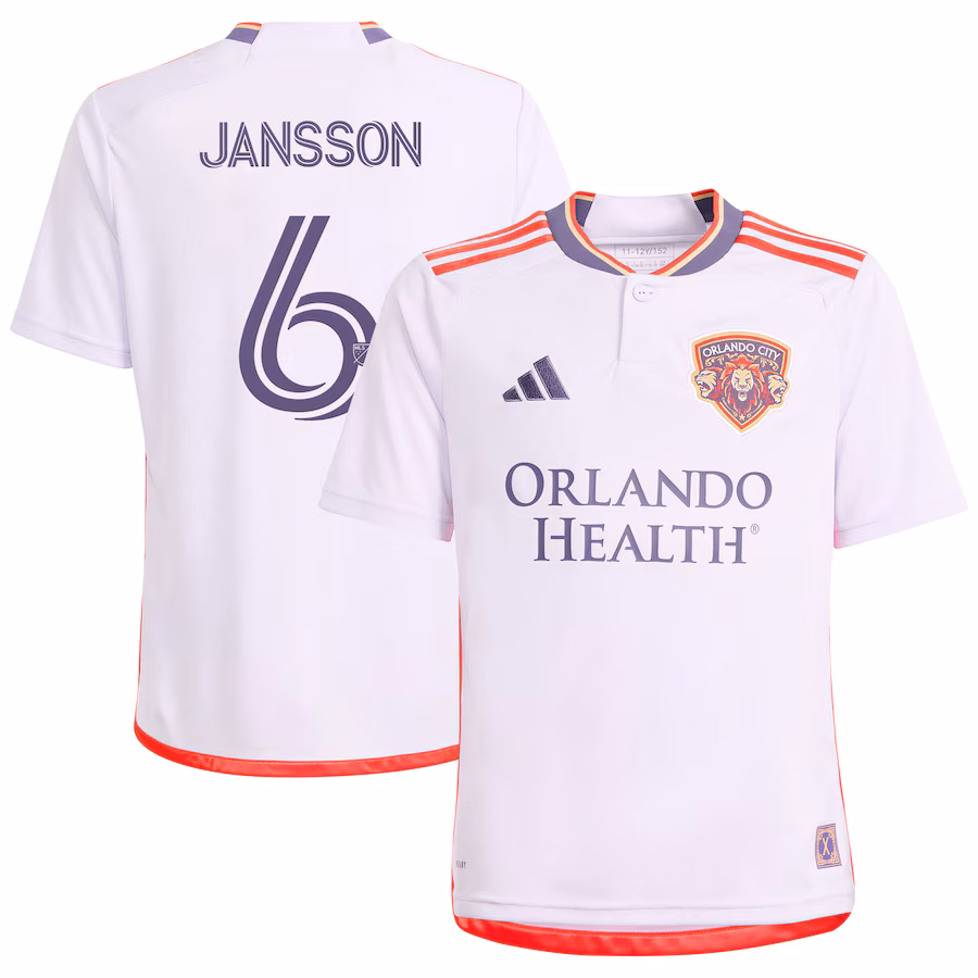 Youth Orlando City SC Robin Jansson adidas Purple 2024 Legacy Kit Replica Player Jersey - Jersey