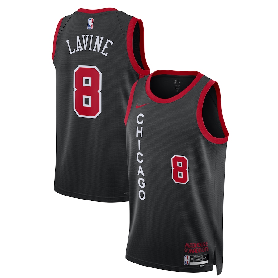 Unisex Chicago Bulls Zach LaVine Nike Black 2023/24 Swingman Jersey - City Edition - Jersey
