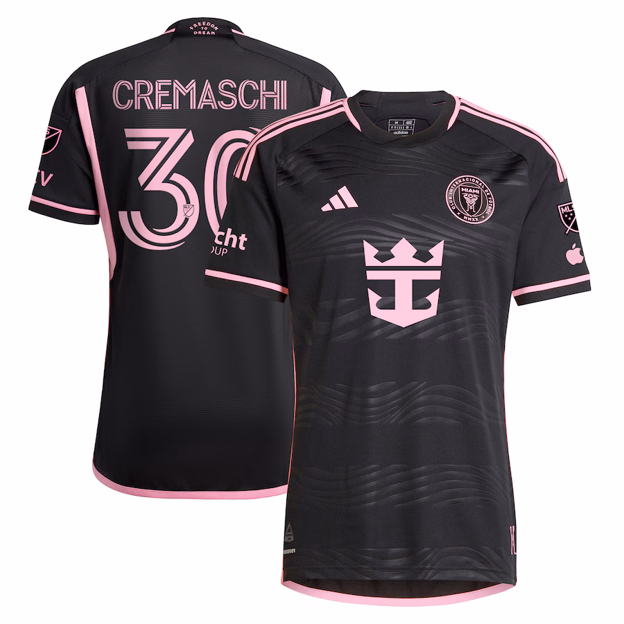 Men's Inter Miami CF Benjamin Cremaschi adidas Black 2024 La Noche Authentic Player Jersey - Jersey