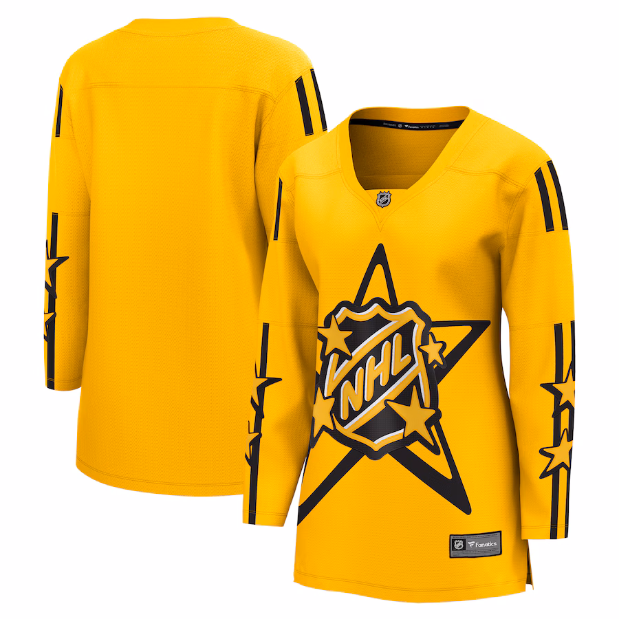 Women's Fanatics Yellow 2024 NHL All-Star Game Breakaway Jersey - Jersey