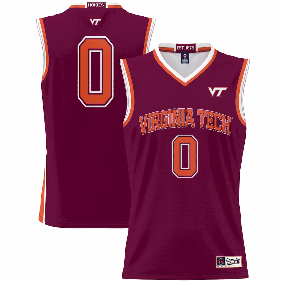 #0 Virginia Tech Hokies GameDay Greats Unisex Lightweight Basketball Jersey - Maroon - Jersey
