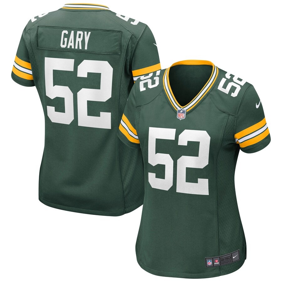 Women's Green Bay Packers Rashan Gary Nike Green Game Jersey - Jersey