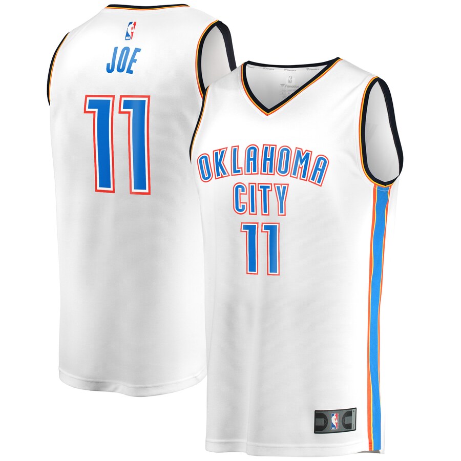Men's Oklahoma City Thunder Isaiah Joe Fanatics White Fast Break Player Jersey - Association Edition - Jersey