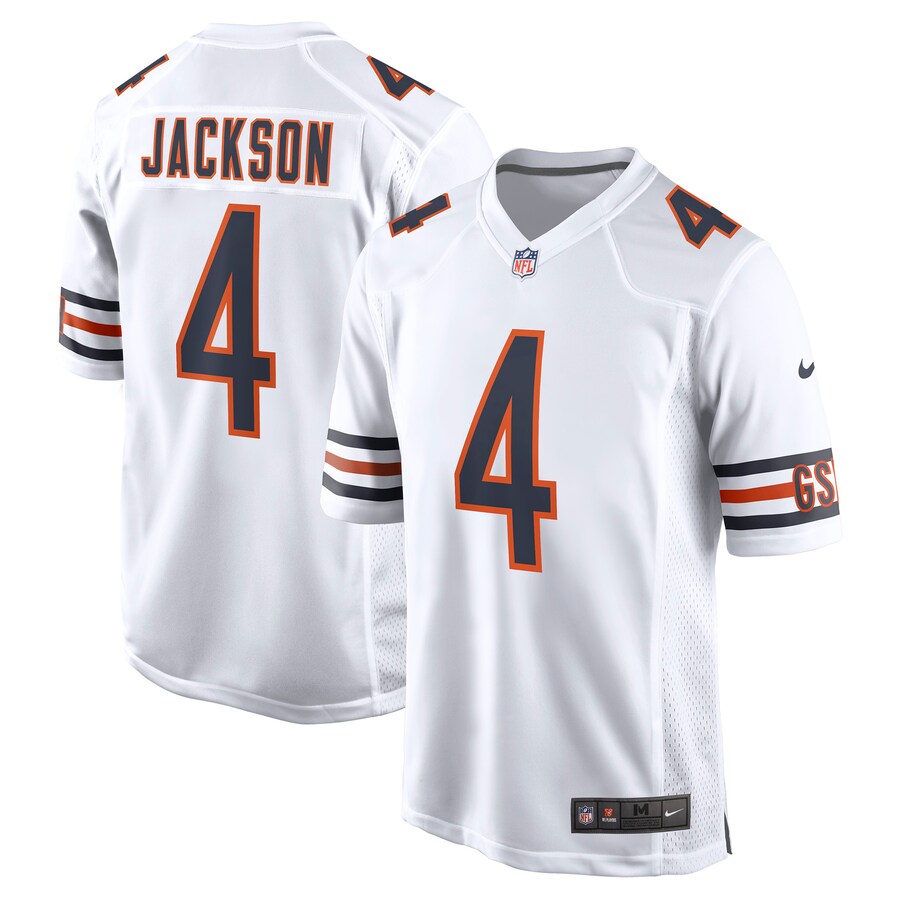 Men's Chicago Bears Eddie Jackson Nike White Game Jersey - Jersey