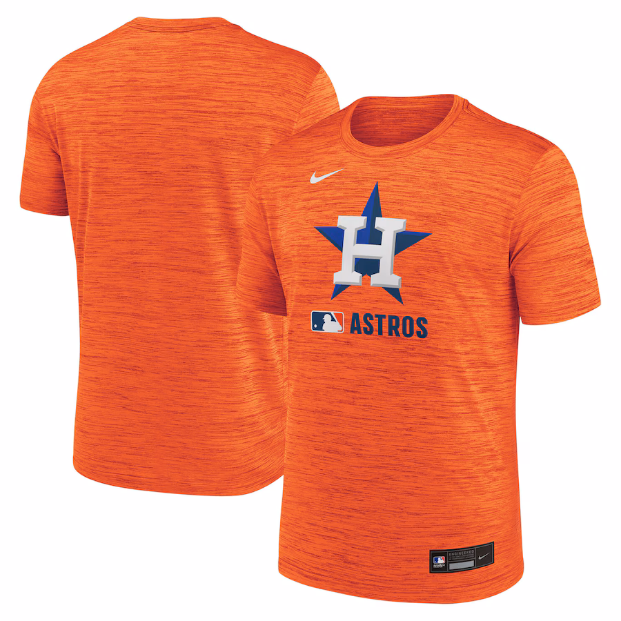 Men's Houston Astros Nike Orange Authentic Collection Velocity Performance Practice T-Shirt - Jersey