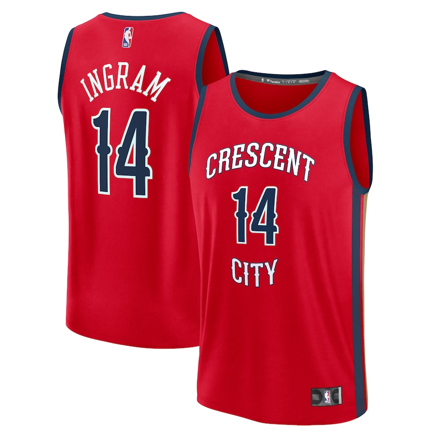 Men's New Orleans Pelicans Brandon Ingram Fanatics Red Fast Break Replica Player Jersey - Statement Edition - Jersey