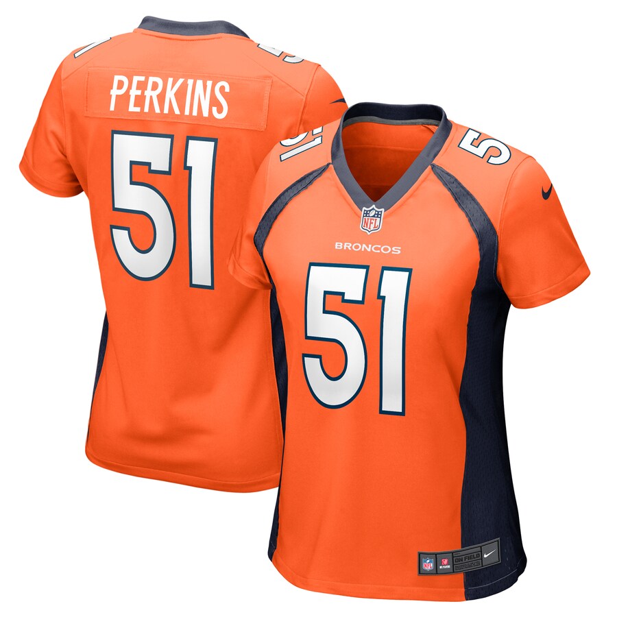 Women's Denver Broncos Ronnie Perkins Nike  Orange  Game Jersey - Jersey