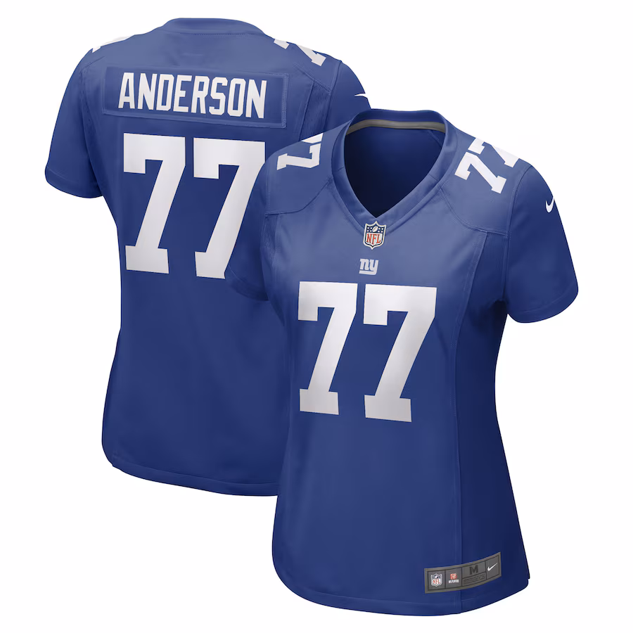 Women's New York Giants Jack Anderson Nike Royal Game Player Jersey - Jersey