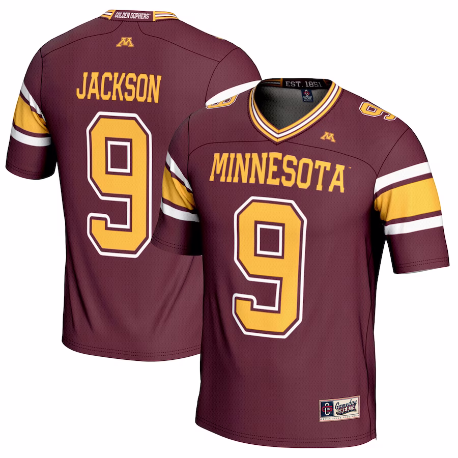 Daniel Jackson Minnesota Golden Gophers GameDay Greats NIL Player Football Jersey - Maroon - Jersey